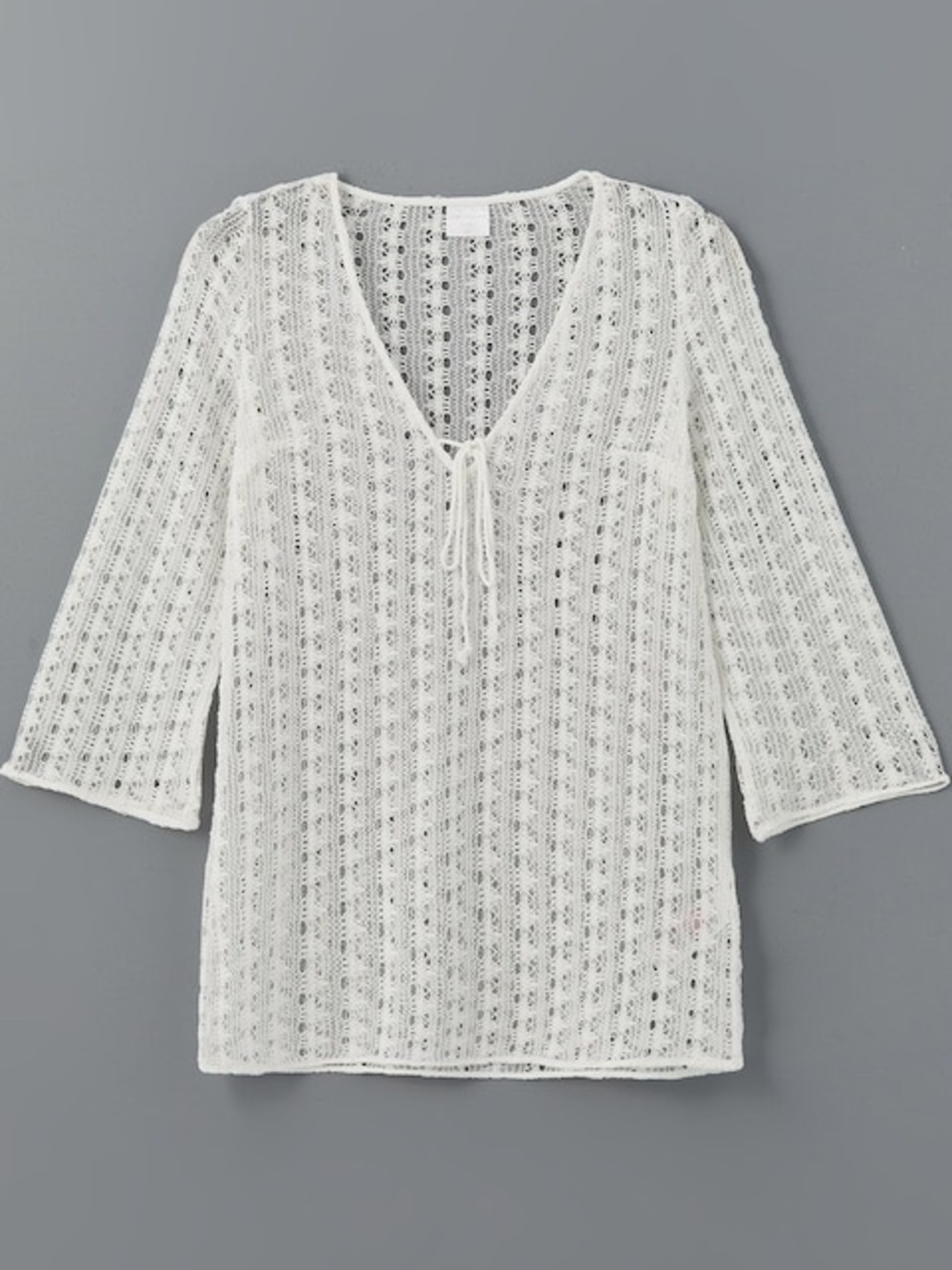 Women’s H&M White Crochet Cover-Up Tunic